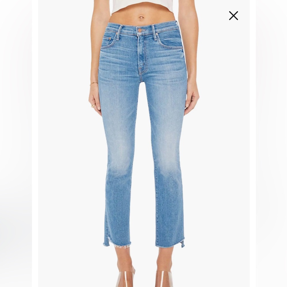 MOTHER Light Blue Ankle Jeans